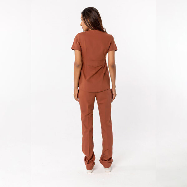 Women’s 1Pocket Top Knit Rib Cuff Jogger Pants - Back