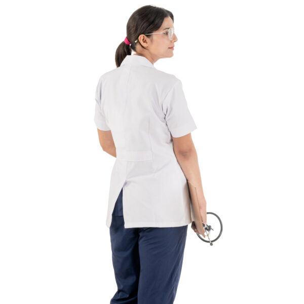 Women’s Half Sleeve Doctor Coat - Back
