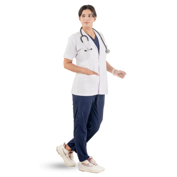Women’s Half Sleeve Doctor Coat - Closer
