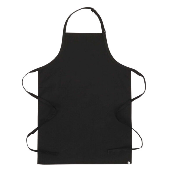 Buckled Bib Apron Black on Dress Shirt - Object