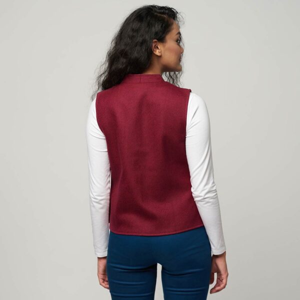 Maroon Waist Coat - Back